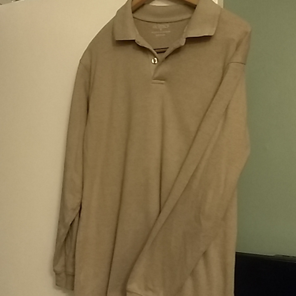 Men's long sleeve polo shirt